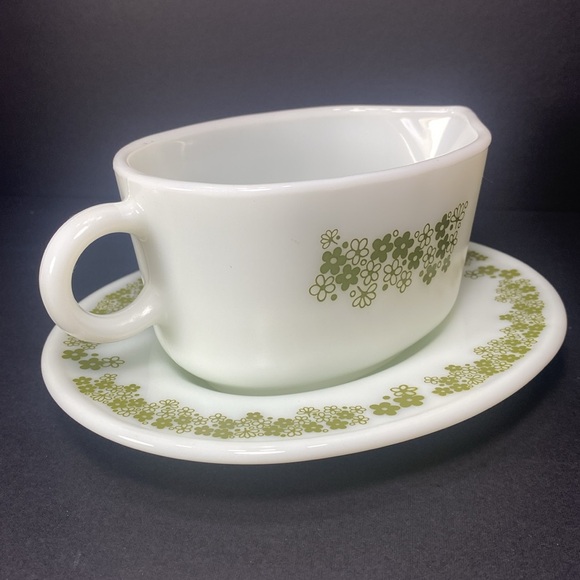 Pyrex Spring Blossom Gravy Boat With Underplate - Picture 5 of 10